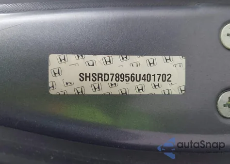 2006 Honda Cr-V Se from USA, damaged, VIN SHSRD78956U401702